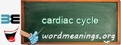 WordMeaning blackboard for cardiac cycle